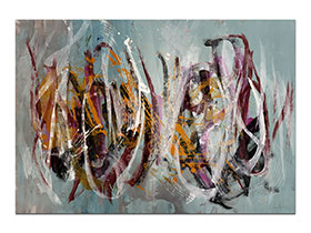 Moderne slike u galeriji MAG - apstraktna slika Mirisna sjećanja II akril na hameru 100x70 cm