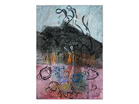 Moderne slike u galeriji MAG - apstraktna slika Intuitivni ekstrakti akril na hameru 100x70 cm