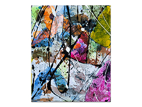 Moderne slike u galeriji MAG - apstraktna slika Prirodni sklad II Akril na platnu 30x25 cm