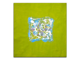 Galerija modernih umjetnosti - Moderna apstraktna slika - Sretan sam - Akril na platnu - MAG galerija