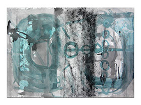 Galerija umjetničkih slika MAG - apstraktna slika Senzitivan mehanizam akril na slikarskom papiru 70x50 cm