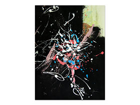 Moderne slike u galeriji MAG - apstraktna slika Noćna lutanja Akril na nenapetom platnu 45x35 cm