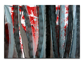 Moderne slike u galeriji MAG - apstraktna slika Susprezanje vatre akril na hameru 100x70 cm