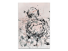 Moderne slike u galeriji MAG - apstraktna slika Životno obličje akril na hameru 100x70 cm