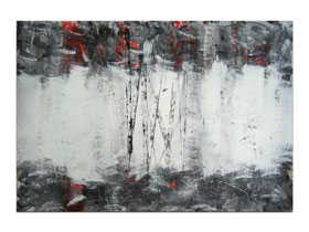 Galerije u Hrvatskoj galerija MAG - apstraktna slika Prekrila nas je bjelina Akril na hameru 100x70 cm