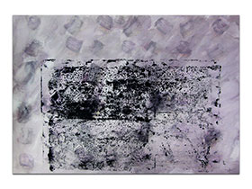 Moderne slike u galeriji MAG - apstraktna slika Ljubičasti tragovi akril na hameru 100x70 cm