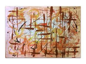 Slike iz galerije MAG idealan poklon za vjenčanje - apstraktna slika Nove strukture Akril na hameru 100x70 cm