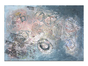 Moderne slike u galeriji MAG - apstraktna slika Misteriozni oblici akril na hameru 100x70 cm