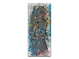 Moderne slike u galeriji MAG - apstraktna slika Mitske sjene akril na hameru 70x30 cm