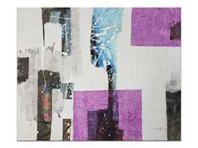 Moderne slike u galeriji MAG - apstraktna slika Obrisi budućnosti Akril na nenapetom platnu 100x80 cm