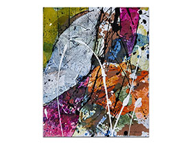 Moderne slike u galeriji MAG - apstraktna slika Prirodni sklad III Akril na platnu 30x25 cm