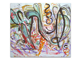 Galerija modernih umjetnosti online prodaja slika na platnu - Apstraktna slika - Pun života - MAG galerija