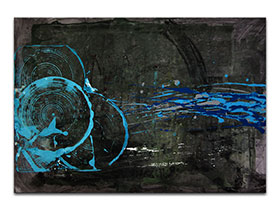 Moderne slike u galeriji MAG - apstraktna slika Dobrodošao kući akril na hameru 100x70 cm