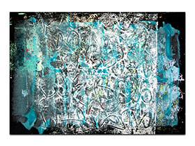 Moderne slike u galeriji MAG - apstraktna slika Koraljni svemir akril na hameru 100x70 cm