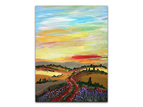 Moderne slike u galeriji MAG - Umjetnička slika Puteljak kroz prirodu Akril na napetom platnu 80x60 cm