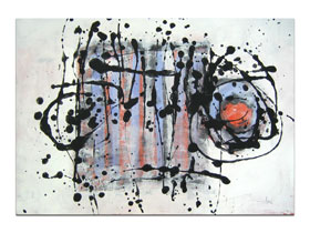 Galerije u Istri galerija MAG - apstraktna slika Antologija duše Akril na hameru 100x70 cm