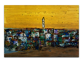 Moderne slike u galeriji MAG - Umjetnička slika Mediteranski suton akril na hameru 100x70 cm