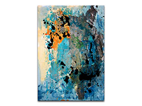 Moderne slike u galeriji MAG - apstraktna slika Nebo iznad nas akril na hameru 100x70 cm