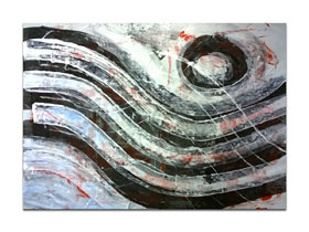 Slike iz galerije MAG idealan poklon za Božić - apstraktna slika Rio mare Akril na hameru 100x70 cm