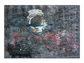 Moderne slike u galeriji MAG - apstraktna slika Usnula sunca akril na hameru 100x70 cm