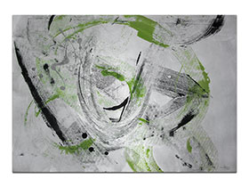 Moderne slike u galeriji MAG - apstraktna slika Hvata se mahovina II akril na hameru 100x70 cm