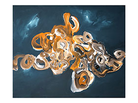 Moderne slike u galeriji MAG - apstraktna slika Anđeoske niti Akril na platnu 120x100 cm