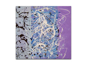 Dnevni boravak ideje za uređenje modernim slikama iz ponude galerije MAG - apstraktna slika na platnu - Morski biennale - 65x60 cm