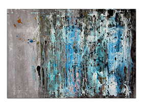 Moderne slike u galeriji MAG - apstraktna slika Pogled s visine akril na hameru 100x70 cm