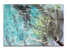 Moderne slike u galeriji MAG - apstraktna slika Nebeske ode akril na hameru 100x70 cm