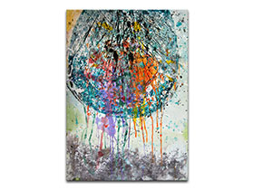 Moderne slike u galeriji MAG - apstraktna slika Sve je bliže II akril na hameru 70x50 cm