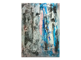 Slike za zid - originali u ponudi galerije MAG - apstraktna slika Tirkizna romansa Akril na hameru 100x70 cm