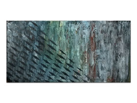 Arhitektura umjetnosti u galeriji MAG - originalna apstraktna slika akril na napetom platnu 100x50 cm