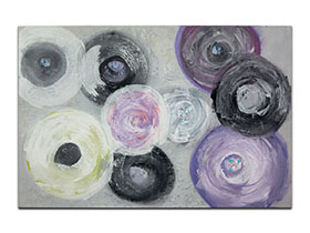 Moderne slike u galeriji MAG - apstraktna slika Sunčeve mijene akril na napetom platnu 120x80 cm