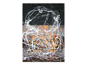 Moderna galerija u Zagrebu - apstraktna slika Izvan okvira akril na hameru 100x70 cm - MAG galerija