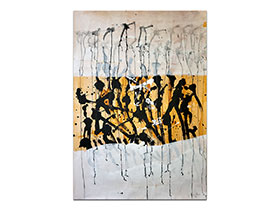 Moderne slike u galeriji MAG - apstraktna slika Skrivene romanse akril na hameru 100x70 cm