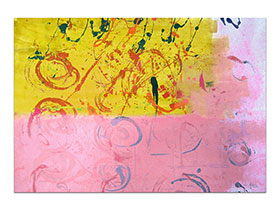 Moderne slike u galeriji MAG - apstraktna slika Sunčano s romantikom akril na hameru 100x70 cm