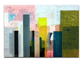 Moderne slike u galeriji MAG - apstraktna slika Pejzaži budućnosti VI akril na hameru 100x70 cm