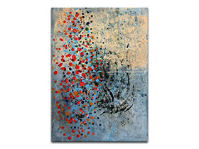 Moderne slike u galeriji MAG - apstraktna slika Antidot akril na hameru 70x50 cm