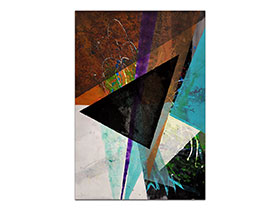 Moderne slike u galeriji MAG - apstraktna slika Slijed elemenata akril na hameru 100x70 cm
