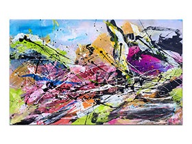 Moderne slike u galeriji MAG - apstraktna slika Nebeski pejzaži II Akril na platnu 130x80 cm