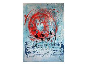 Moderne slike u galeriji MAG - apstraktna slika Hod ka suncu akril na hameru 100x70 cm