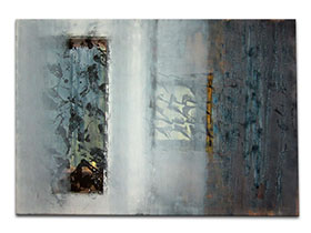 Moderne slike u galeriji MAG - apstraktna slika Tajne u magli akril na hameru 100x70 cm