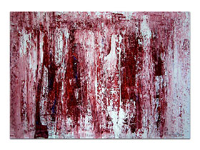 Dizajn interijera slikama iz ponude galerije MAG - apstraktna slika Solaris 10 akril na hameru 100x70 cm