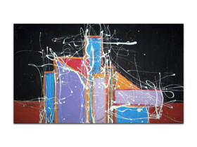 Galerije umjetničkih slika MAG - Aztec Mystic - apstraktna slika na platnu 110x65 cm