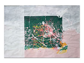 Moderne slike u galeriji MAG - apstraktna slika Komadić prirode akril na hameru 100x70 cm