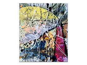 Moderne slike u galeriji MAG - apstraktna slika Prirodni sklad V Akril na platnu 30x25 cm