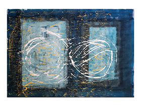 Moderne slike u galeriji MAG - apstraktna slika Prozori u beskonačnosti akril na hameru 100x70 cm