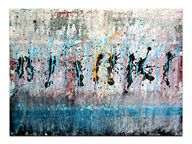 Moderne slike u galeriji MAG - apstraktna slika Naše sjene oprat će kiša akril na platnu 130x95 cm