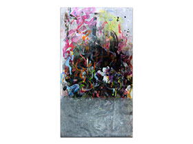 Moderne slike u galeriji MAG - apstraktna slika Buđenje snova akril na nenapetom platnu 65x35 cm