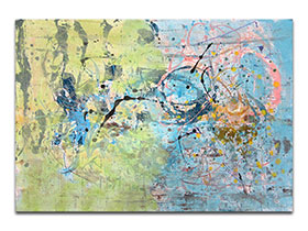 Moderne slike u galeriji MAG - apstraktna slika Dobar osjećaj akril na hameru 100x70 cm